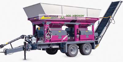 Высокопроизводительная вальцовые мельницы Murska с ленточным транспортером