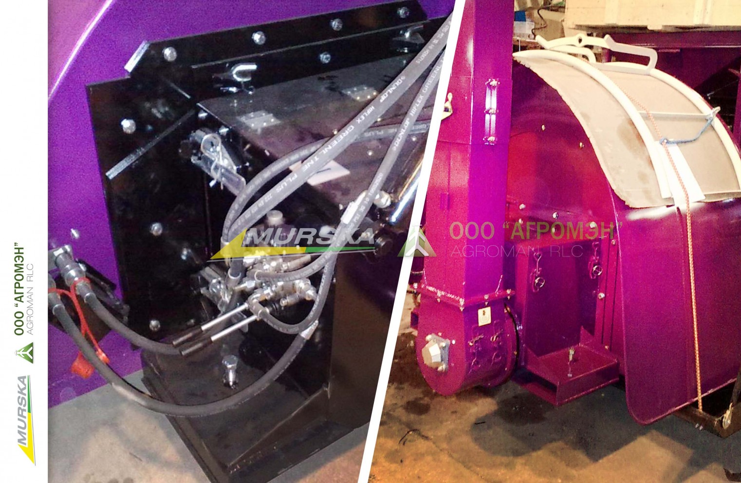 Вальцовая мельница-плющилка Murska 1400 S2x2 CB с элеватором и упаковщиком в рукава