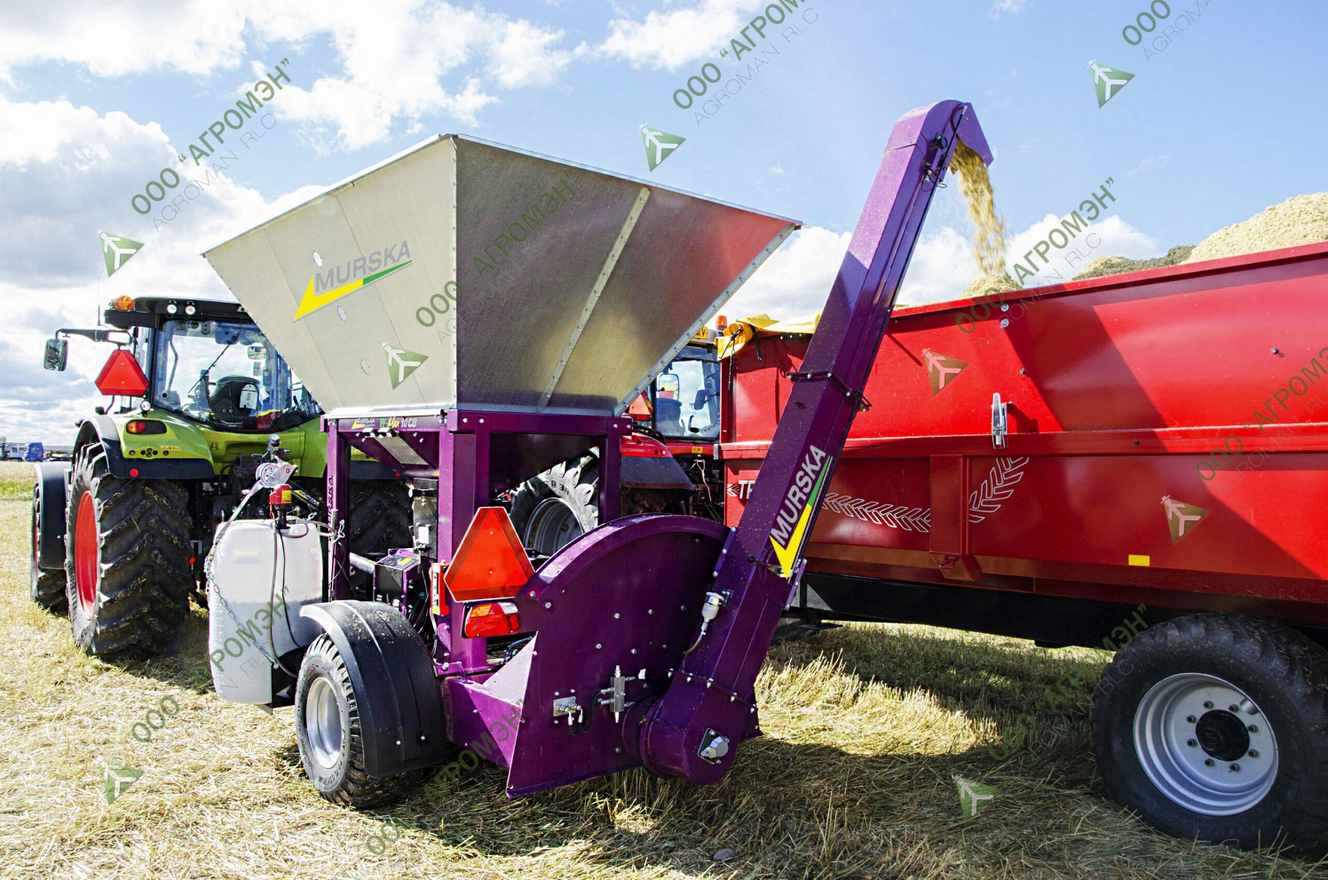 Дисковая мельница Murska W-Max 10F с элеватором для плющения зерна, кукурузы,бобовых и других сельскохозяйственных культур. Характеристики диско