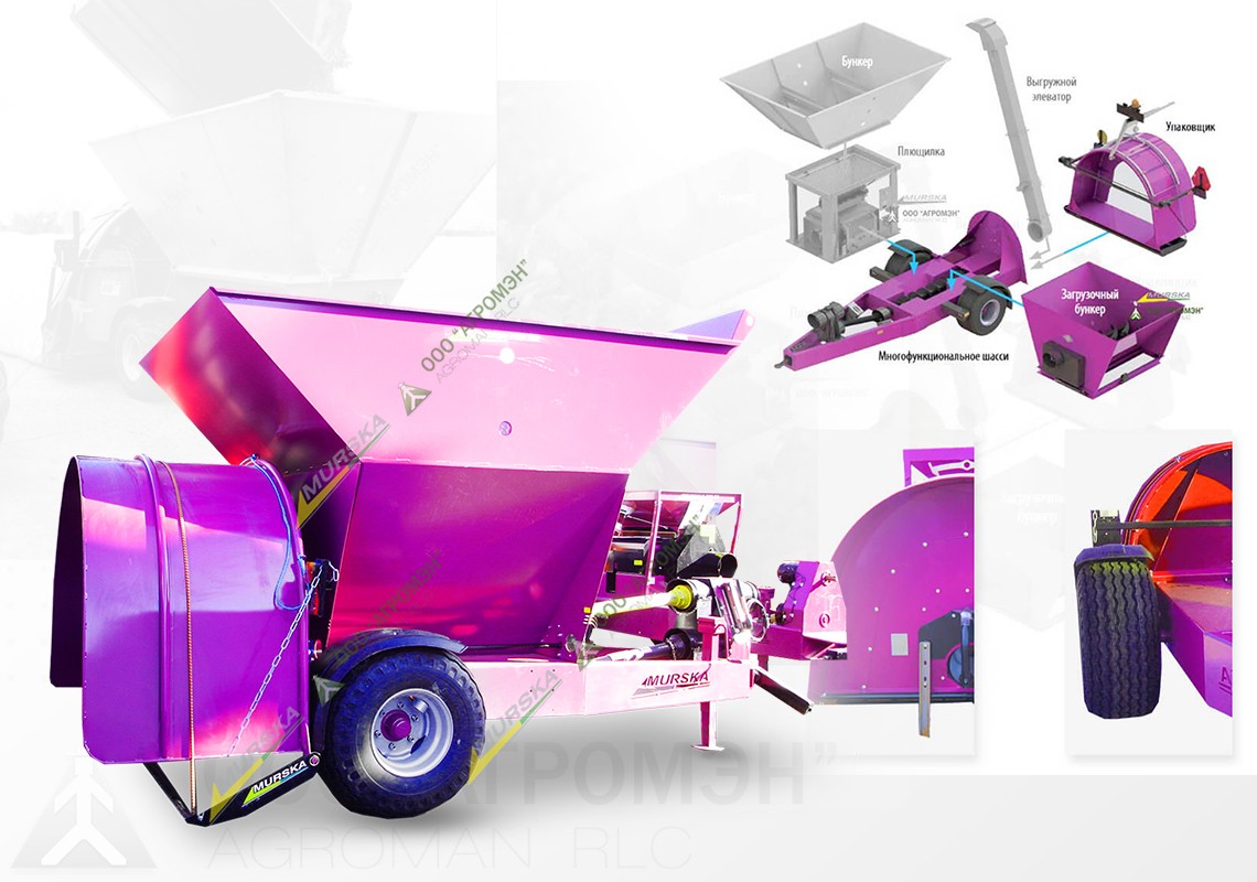 Назначение и преимущества упаковщика Murska Bagger для зерносенажа и корнажа, упаковщики зерна в рукава