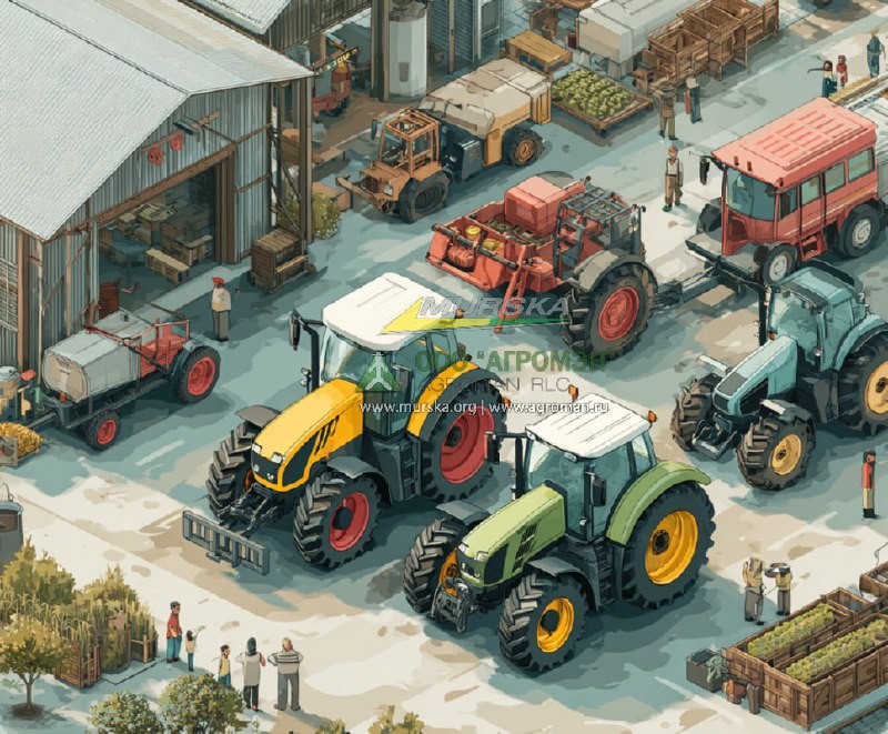 Машина мобильная для плющения зерна Murska 2000S2x2 с элеватором